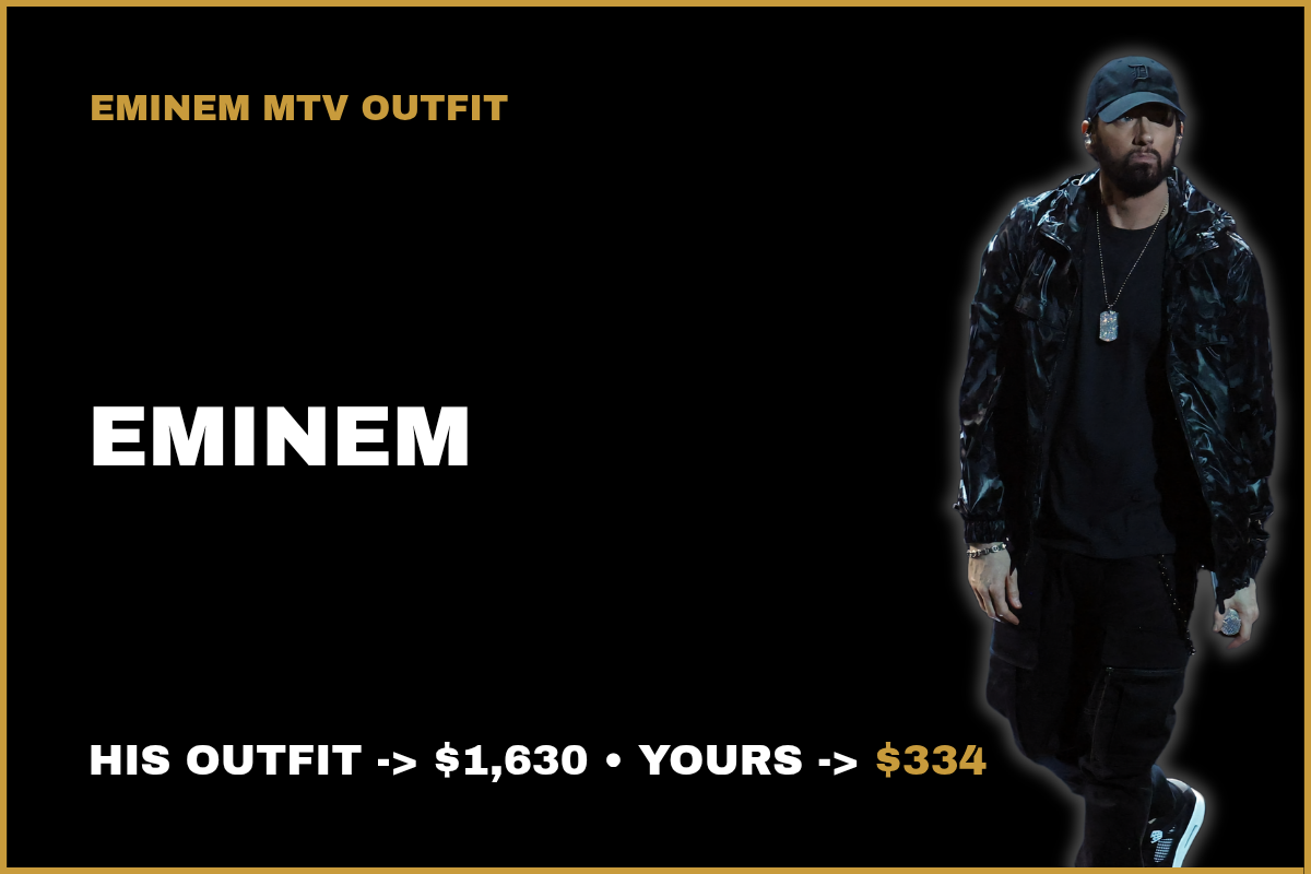 Eminem's $1,630 MTV Awards outfit recreated for $334.10 - Fashion Place