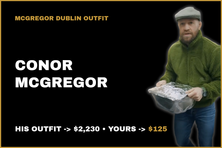 Conor McGregor's $2,230 Dublin outfit recreated for $124.96 - Fashion Place