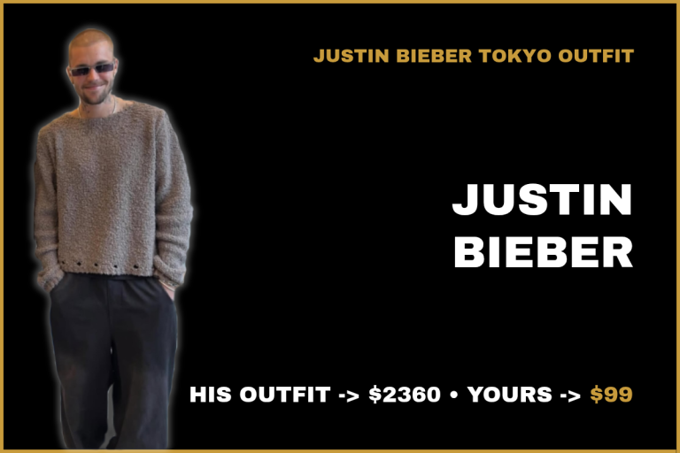 Justin Bieber's $2,360 Tokyo outfit recreated for $98.86 - Fashion Place