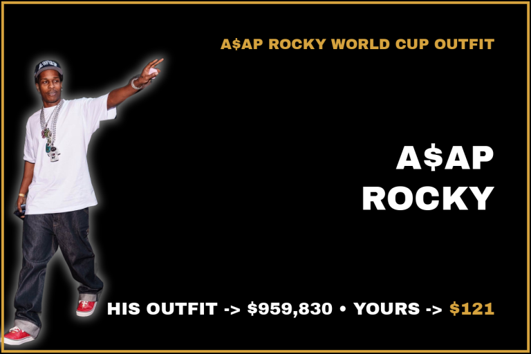 A$AP Rocky Outfit at the FIFA World Cup Final in New Jersey