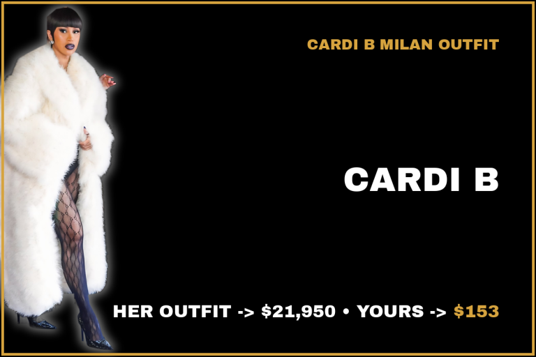 Cardi B Outfit at the Gucci Show in Milan