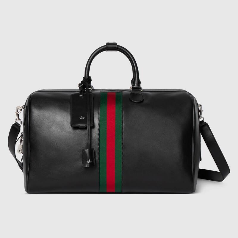 Gucci Web Trademark duffle bag in black
