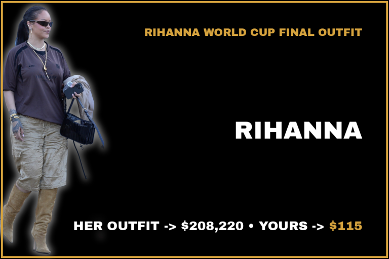 Rihanna Outfit at the FIFA World Cup Final in New Jersey