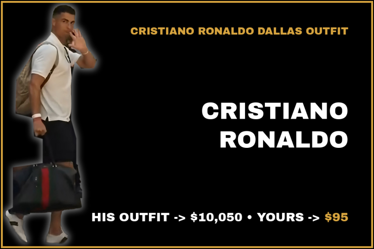 Cristiano Ronaldo Outfit in Dallas After Portugal vs Spain